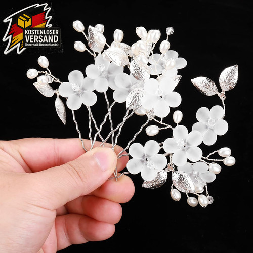 Haarspange blumen perlen für - haarspange,