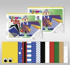 BASTELKOFFER CLOWN FELIX BASTELMAPPE PAPIER BASTELSET BASTELN BASTELPAPIER