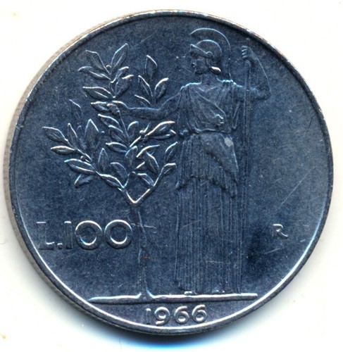 100 italienische lire 1966 - 100,