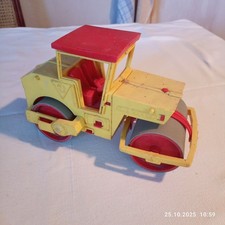 Spielzeug Kunststoff Germany Alexander 128 Straßenwalze Walze Alt