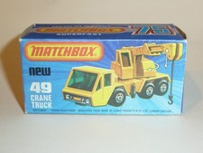 MATCHBOX SUPERFAST CRANE TRUCK No. 49, Original Box