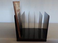 Ablage Büroablage Briefablage 5 Fächer Sortierstation Aktenablage braun Metall