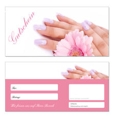 100 x Geschenkgutscheine (Nails-636) TOP Gutscheine für Nagelstudios, Maniküre