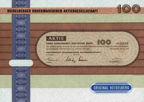 Heidelberger druckmaschinen - heidelberger,