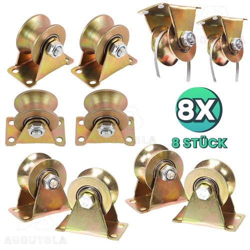 Stk nut rollenrad - 8, u-nut