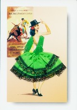 Stoff Ak Tänzerin in spanischer Tracht, Torero, Stierkampf - 4059541