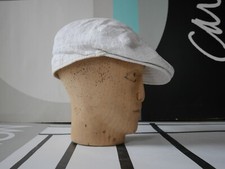 verbang Schiebermütze 58 M 80er weiß Made in Italy TRUE VINTAGE 80s flat cap