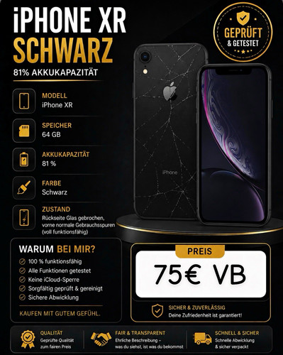 Apple iphone gb - iphone, schwarz