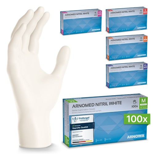 Nitril handschuhe weiß - nitril, einweg