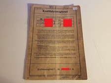 Fahrzeugbrief kfz brief 1965 - kfz,