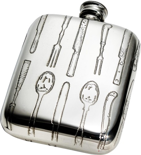 Taschen flachmann 4oz zinn - flachmann,