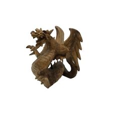 Drache Mit Flügel Holz Deko Sehr Detailreich 15 Cm Glücksbringer 🍀 
