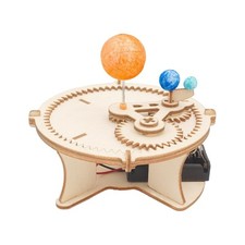 Planetarisches Uhrwerk aus Holz Handarbeit DIY Wissenschaft