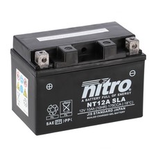 Nitro Batterie 12V 10AH YT12A-BS Gel (für: Kymco Downtown 125i ABS V21 16-19 )