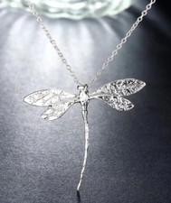 Halskette silber libelle - halskette,