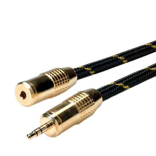 Audio verlängerungskabel gold - audio-verlängerungskabel,