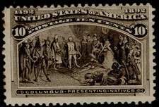 USA SCOTT 237, 10c Schwarz, M