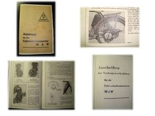 01 Betriebsanleitung Anweisung MAW Motor Hilfsmotor Fahrrad DDR 1954