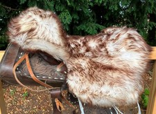 Lammfell Sattelbezug