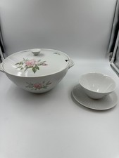 Hutschenreuther Selb Exzellenz Rosita Rosenmotiv Suppenterrine und Sauciere