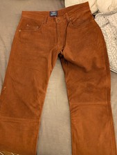 Braune Büffel Nubuk Lederhose Von Arizona Für Männer Größe 52