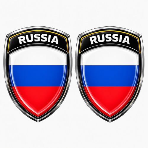 Russland wappen aufkleber - russland,