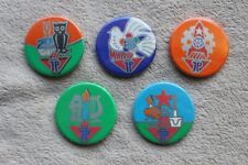 5 x DDR-Ansteck-Button / Abzeichen / Pionierlager/Auszeichnung / Jung Pioniere