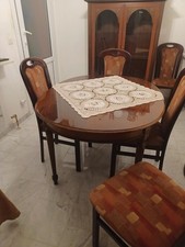 Mahagoni Esszimmertisch im Set