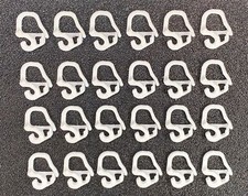 24x Gardinen Haken passend für IKEA KVARTAL Schienensystem Laufleiste - 3D Druck