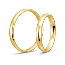 mosa & co. - Trauringe gold 333 paar "Classic" 3mm Echtgold vollmassiv Eheringe