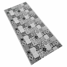 Teppichläufer Brücke Läufer Kachel Fliesen Mosaik Wunschmaß Anti-Rutsch Waschbar