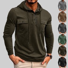 Langarm Shirt Herren Kapuzen