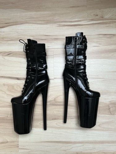 Plateau high heel stiefel - plateau,