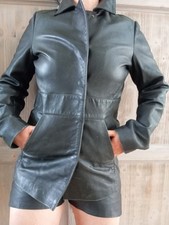 Lederjacke Stefanel Damen XS Schwarz