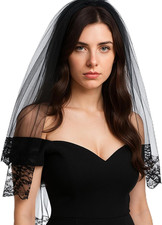 Schwarz Brautschleier,Schleier