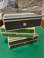 Semikolon - Letter/A4 Size Document Storage Box Dokumentenbox Grau Braun Grün