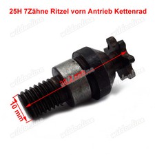 25H 7Zähne Ritzel vorn Antrieb Kettenrad für 47 49cc Pocketbike Pocketquad