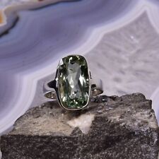 Prasiolith Ring, 925er Silber, Edelsteinring (14972), Edelsteinschmuck