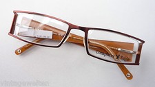 Ausgefallenes Markengestell Damenbrille Metallgestell Federbügel braun Grösse M