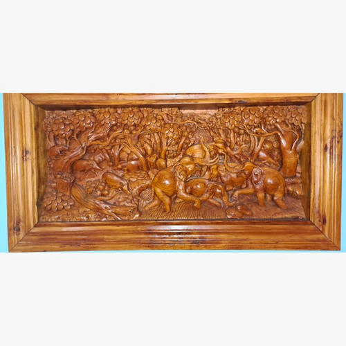 Handgeschnitztes holzrelief - handgeschnitztes,