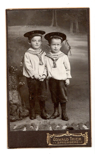Cdv foto kinder matrosenanzug - foto,