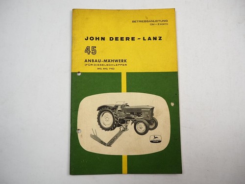 John deere lanz - deere, mähwerk