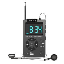 Tragbares -Radio im Taschenformat, AM/FM-Digitalradio, StereoempfäNger, Aut6833