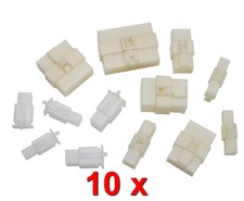 10x Gehäuse Stecker 2,8mm /