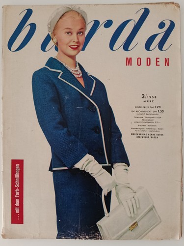 Burda moden 1958 - 1958, nähmagazin
