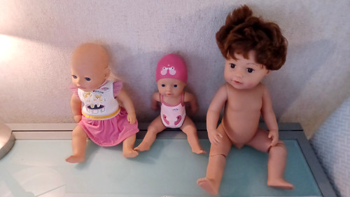 Konvolut mit baby born puppen - baby,