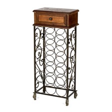 pajoma® Weinregal Flaschenregal für 18 Flaschen mit Schublade Weinschrank