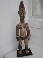 Ahnenfigur Afrika Frau weiblicher Akt Holz geschnitzt Höhe ca. 61 cm
