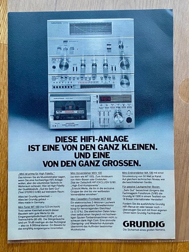 1980 grundig hifi stereoanlage - grundig,