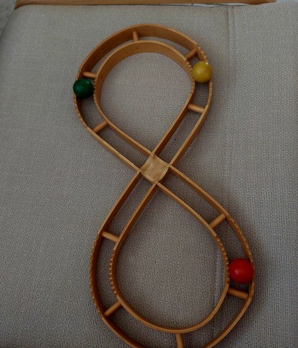 Kugelbahn aus bambus mit - kugelbahn, 3